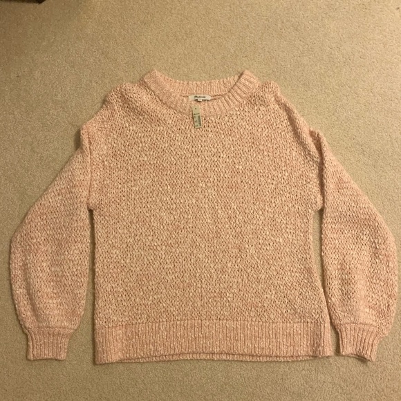 Madewell Baez pullover sweater in blush pink - Picture 5 of 5